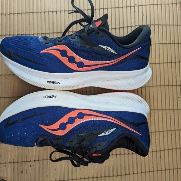 Saucony Mens Ride 15 S20729-16 Blue Running Shoes Sneakers Size 10.5 main image 4
